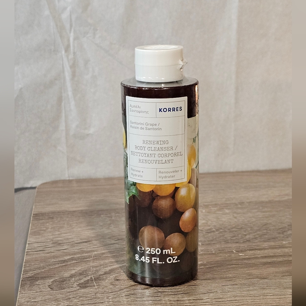 Korres Renewing Body Cleanser Santorini Grape ~ NEW